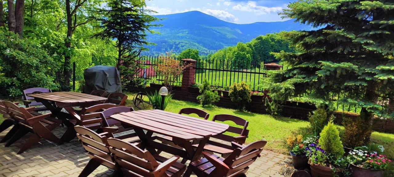 Gorski Widok Karpacz Apartamenty I Pokoje- Salon Kominkowy Luaran gambar