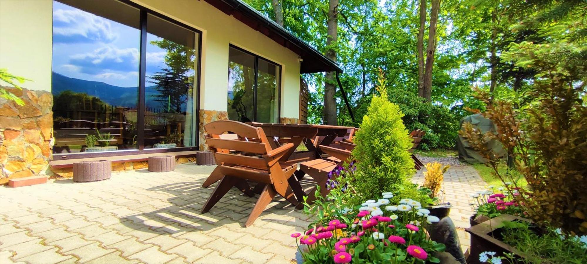 Gorski Widok Karpacz Apartamenty I Pokoje- Salon Kominkowy Luaran gambar
