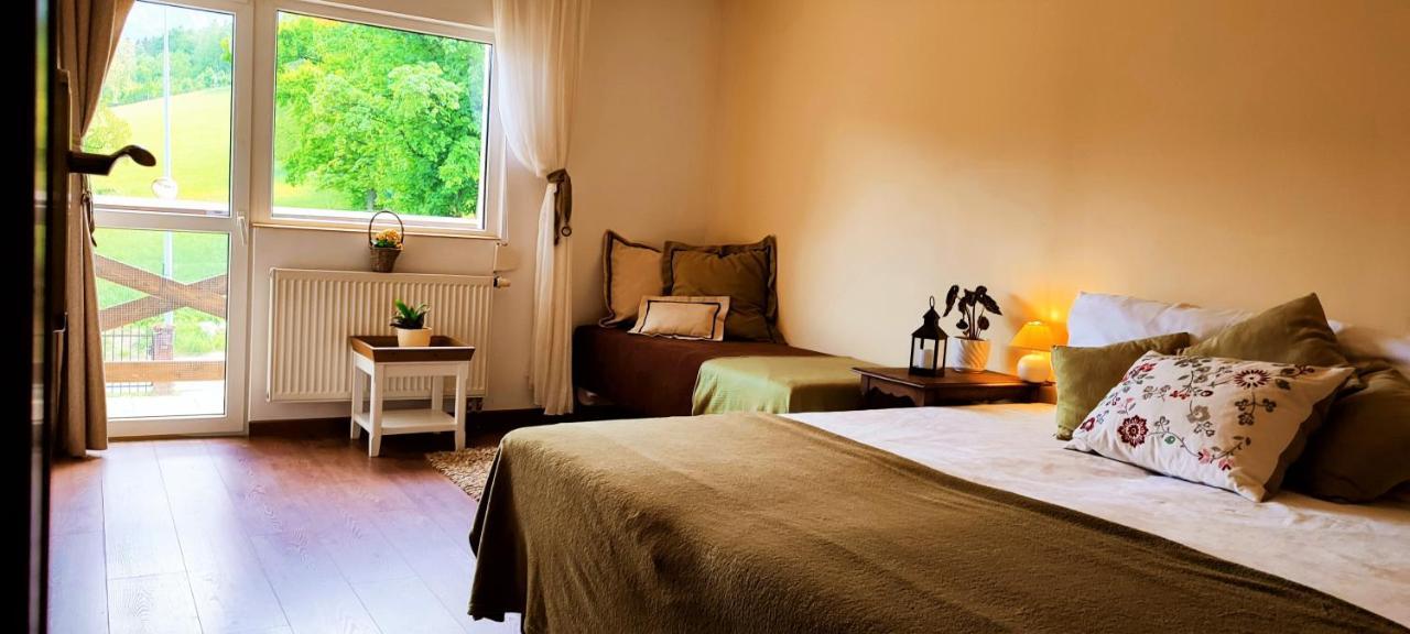 Gorski Widok Karpacz Apartamenty I Pokoje- Salon Kominkowy Luaran gambar
